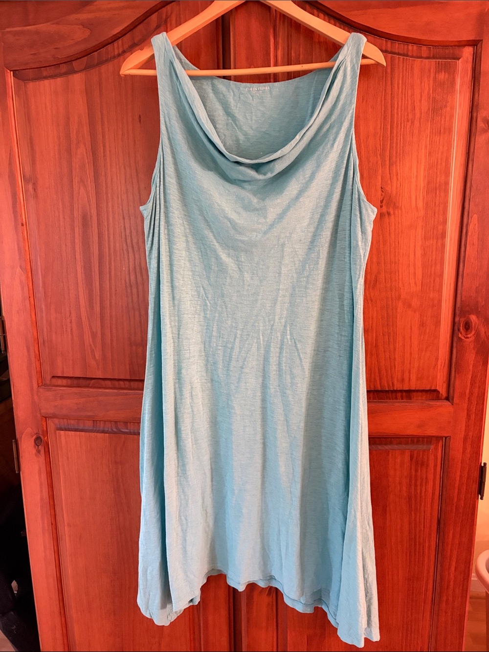 Eileen Fisher Sky Blue Minimalist Tank Dress Size XL